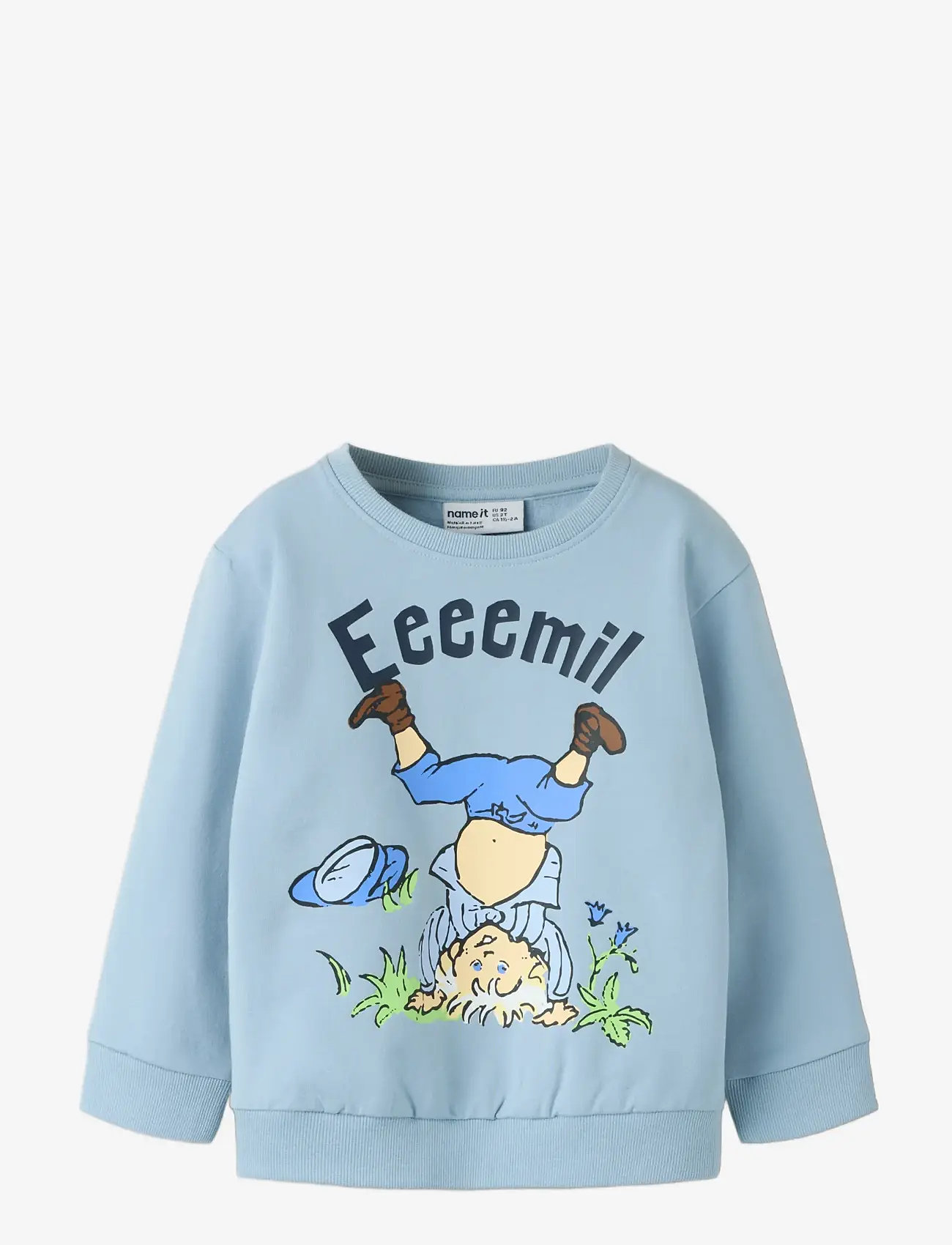 name it - NMMMASKA EMIL NREG SWEAT UNB SKY - sweatshirts - blue fog - 2