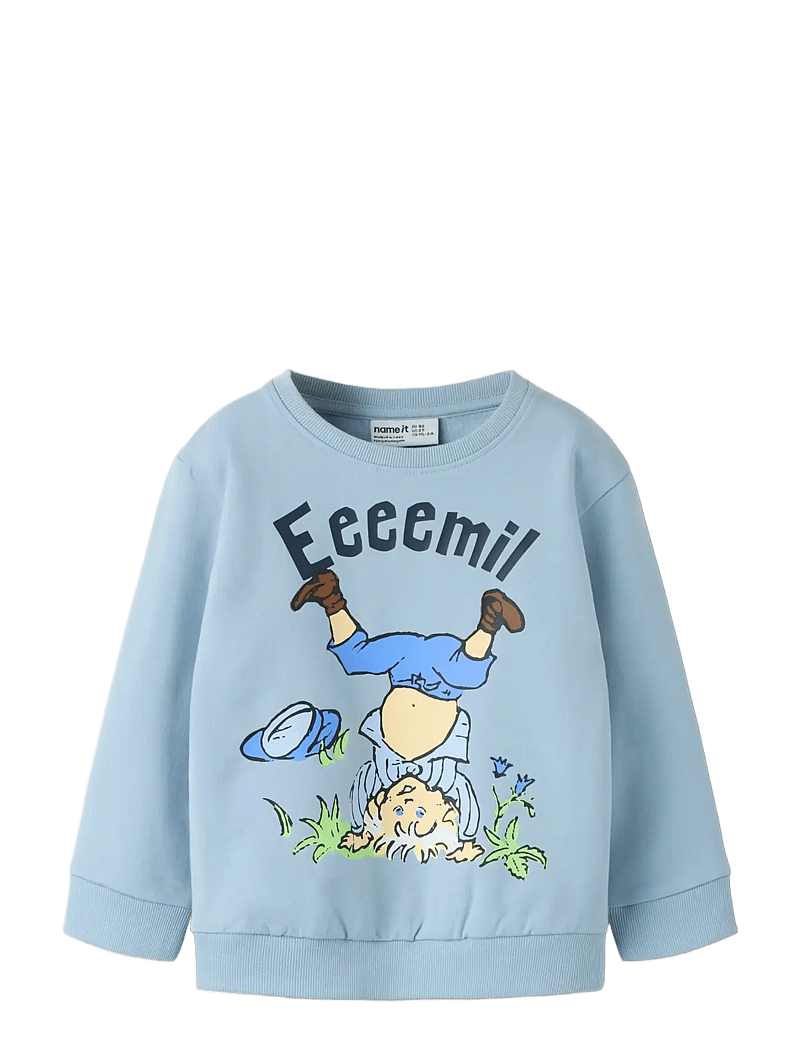 name it - NMMMASKA EMIL NREG SWEAT UNB SKY - sweatshirts - blue fog - 2