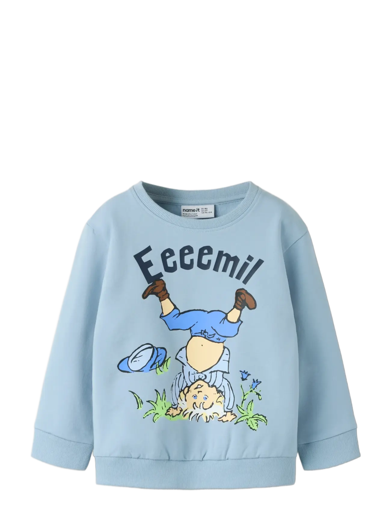 name it - NMMMASKA EMIL NREG SWEAT UNB SKY - sweatshirts - blue fog - 2