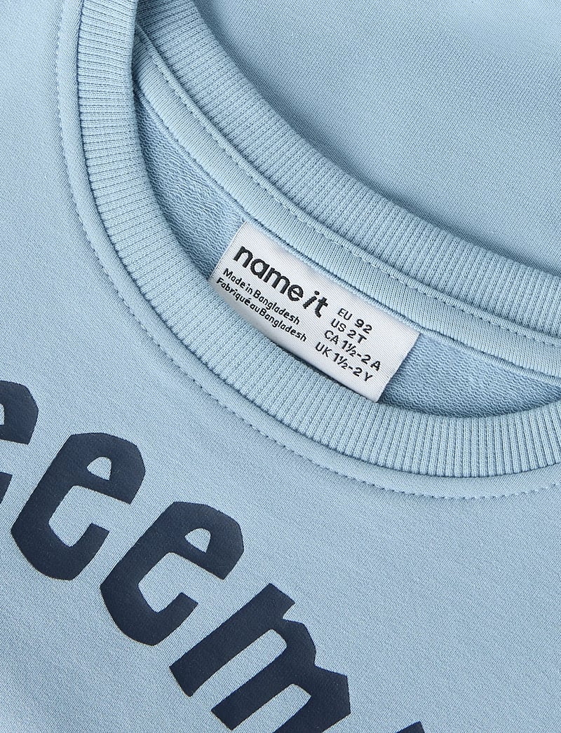 name it - NMMMASKA EMIL NREG SWEAT UNB SKY - sweatshirts - blue fog - 3