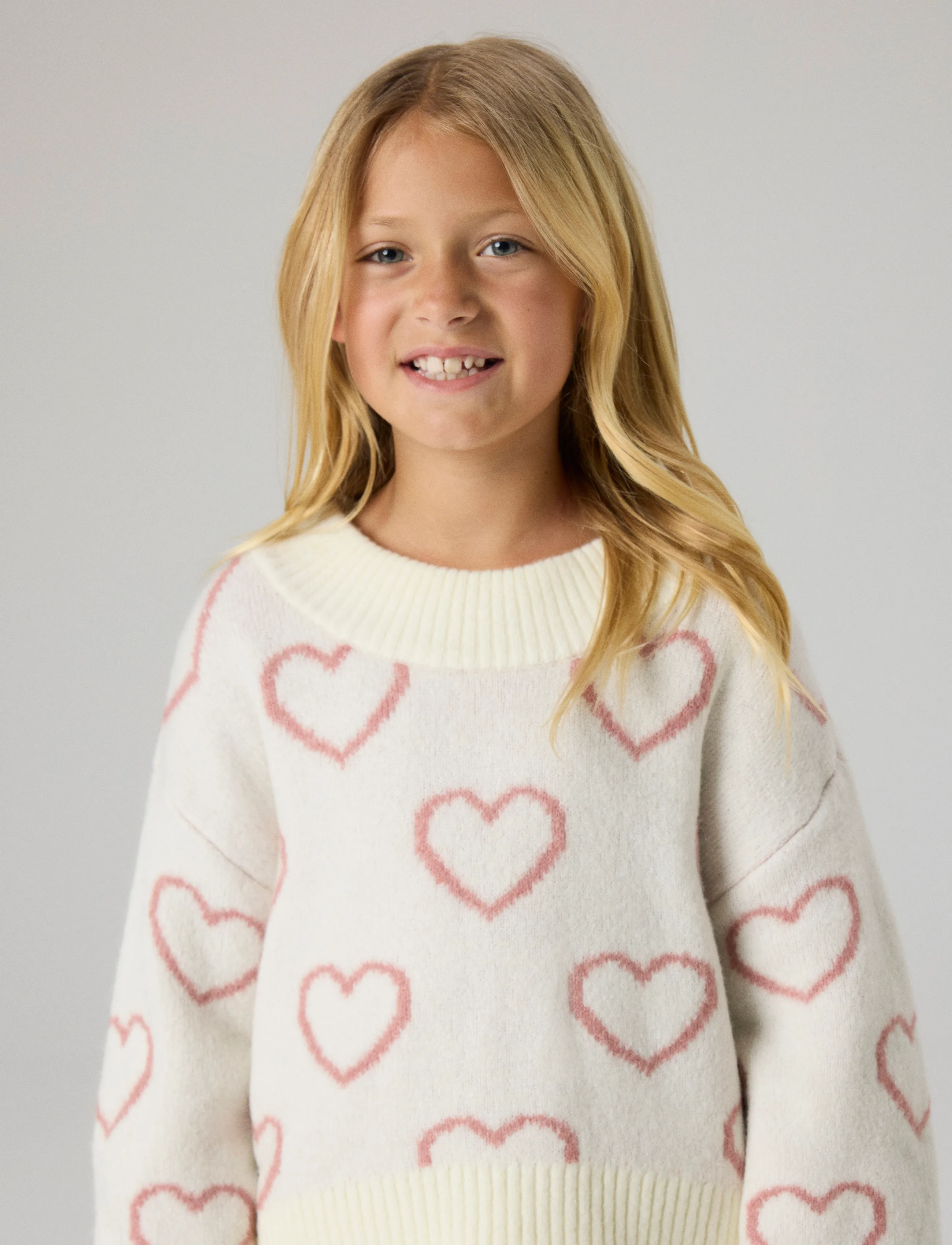 name it - NKFNELLY LS OVERSIZE KNIT - stickade tröjor - cloud dancer - 3