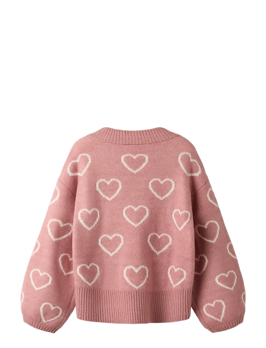 name it - NKFNELLY LS OVERSIZE KNIT - pullover - rose elegance - 1