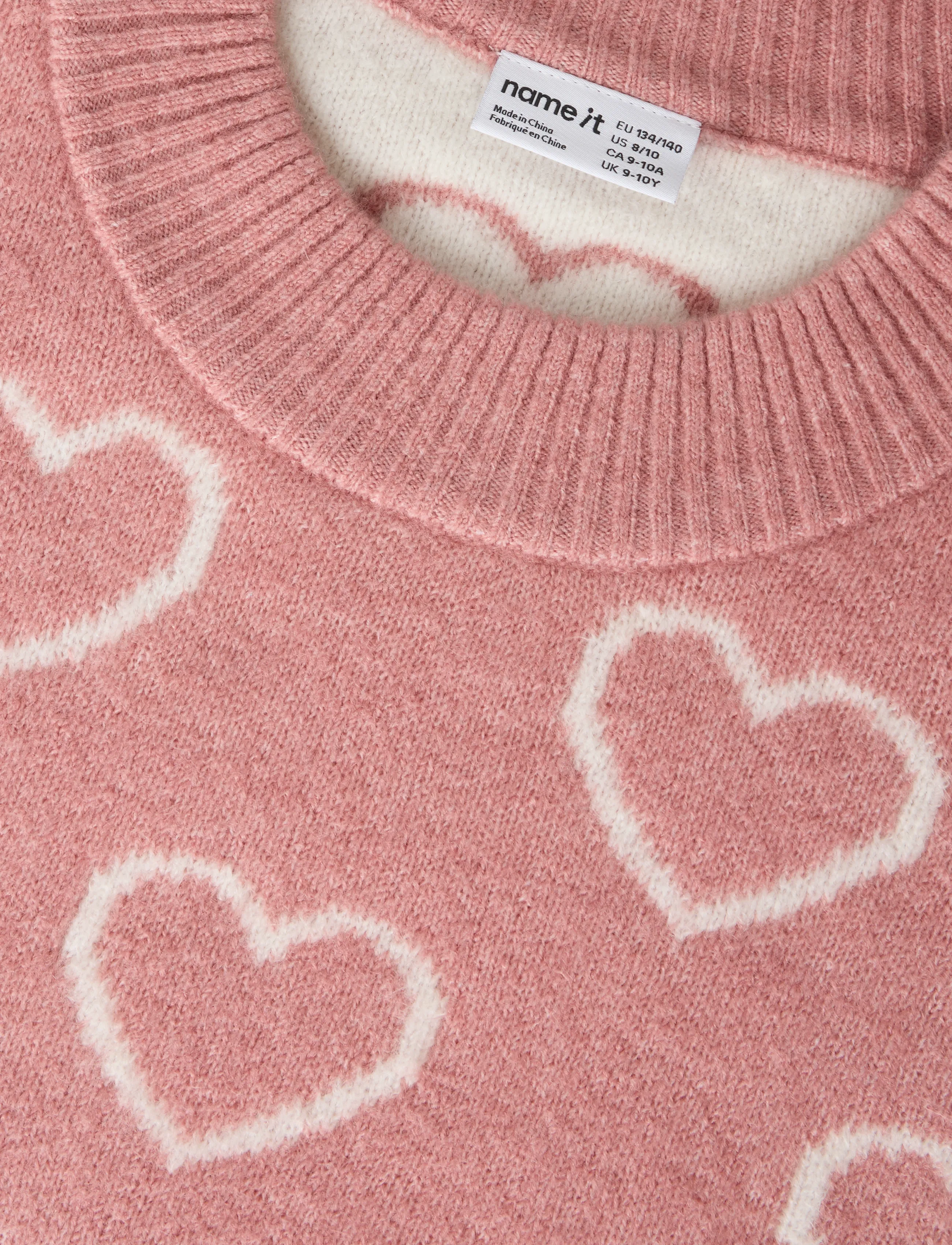 name it - NKFNELLY LS OVERSIZE KNIT - pullover - rose elegance - 2