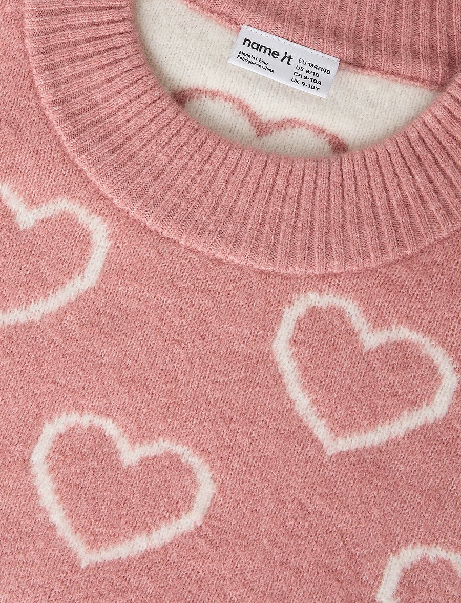 name it - NKFNELLY LS OVERSIZE KNIT - pullover - rose elegance - 2