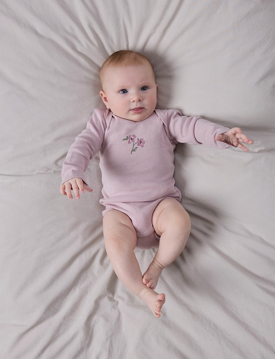 name it - NBFBODY 3P LS VIOLETFLOWER NOOS - multipack bodys - violet ice - 4