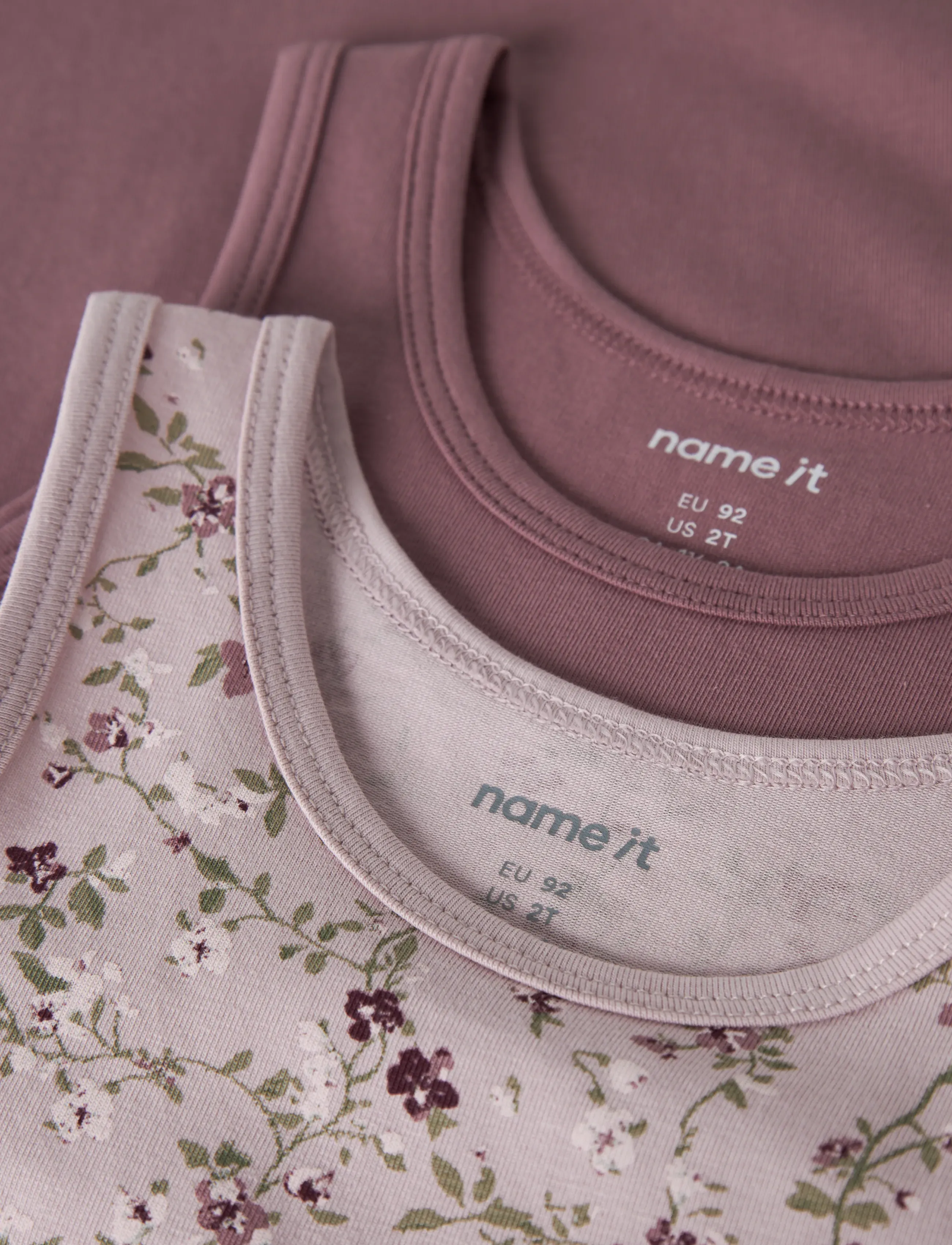 name it - NMFTANK TOP 2P VIOLETFLOWER NOOS - violet ice - 3