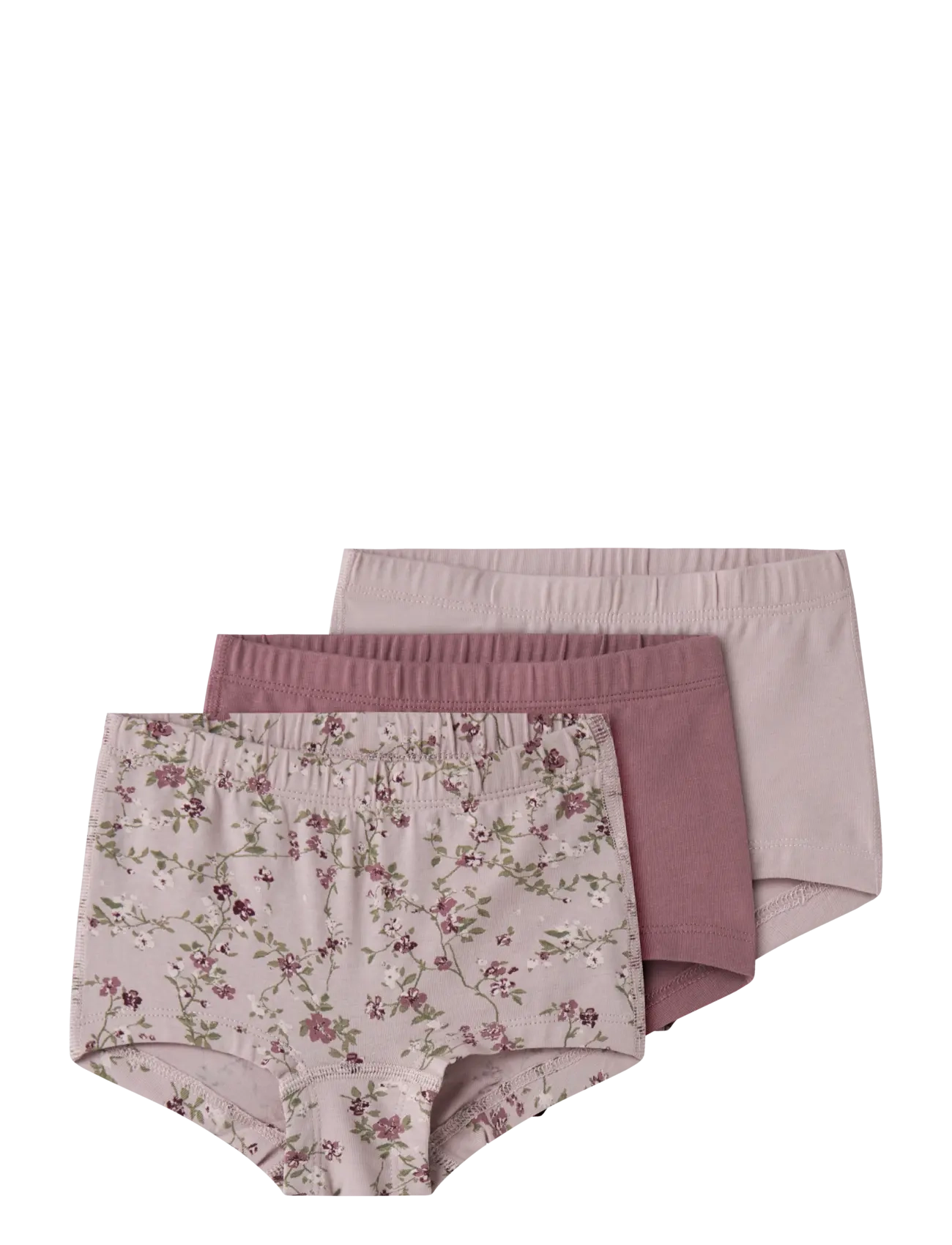 name it Nmftights 3P Violetflower Noos, Børn, Multipakke Trusser, Lila, Str: 104