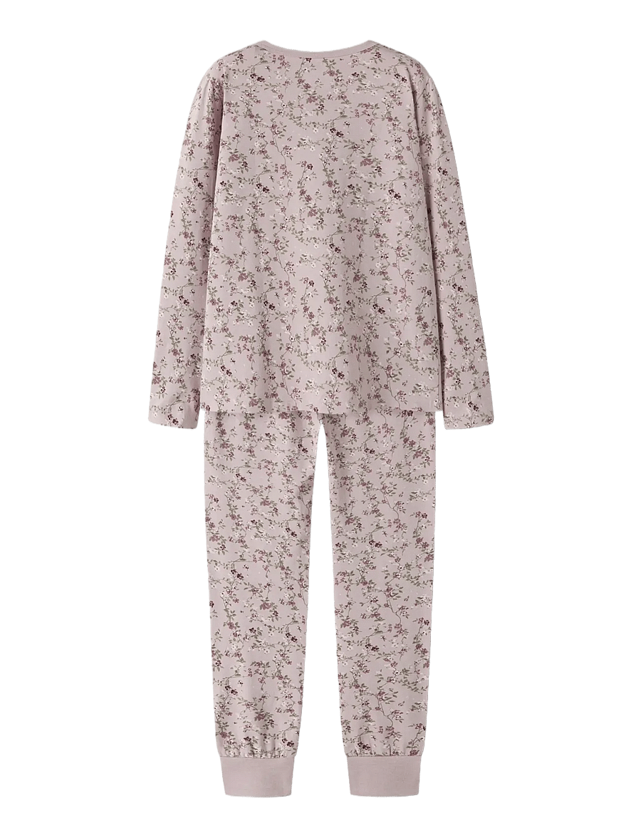 name it - NKFNIGHTSET VIOLETFLOWER NOOS - komplektid - violet ice - 1