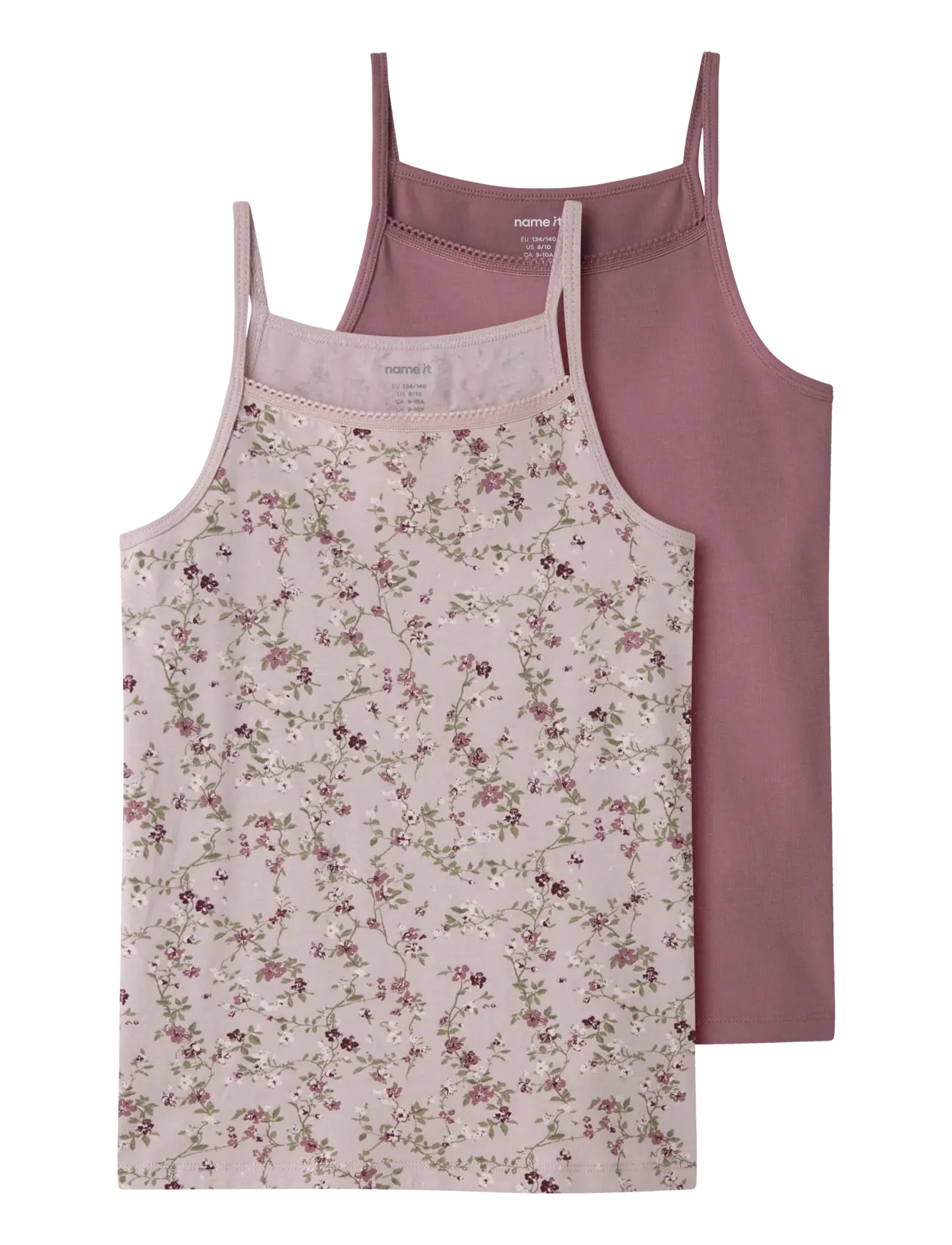 name it NKFSTRAP TOP 2P VIOLETFLOWER NOOS - Underkläder - VIOLET ICE / purple