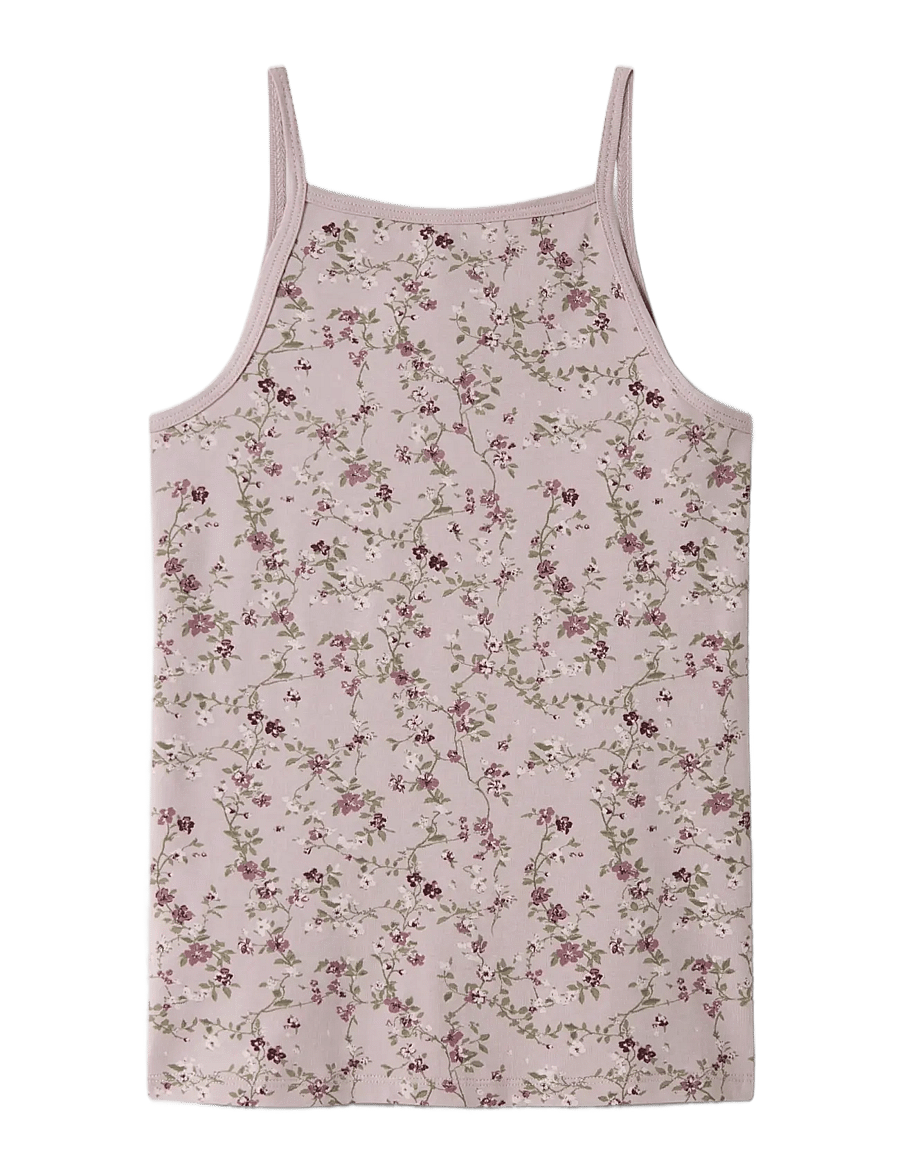 name it - NKFSTRAP TOP 2P VIOLETFLOWER NOOS - violet ice - 1