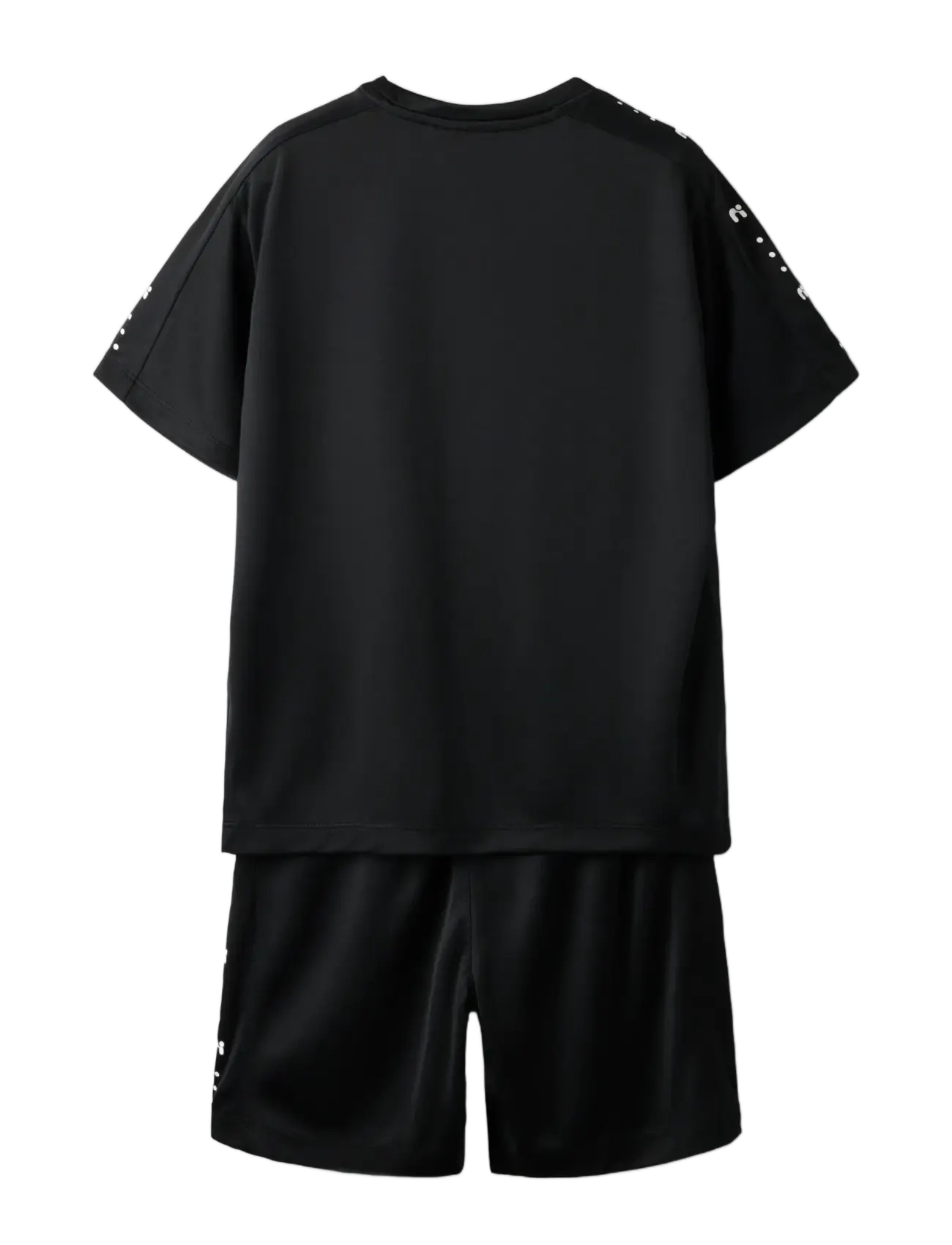 name it - NKNDEMU SS NREG SHORTS SET - set med kortärmad t-shirt - black - 1