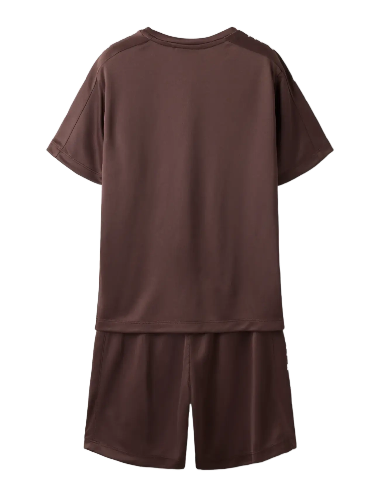 name it - NKNDEMU SS NREG SHORTS SET - set med kortärmad t-shirt - chocolate martini - 2