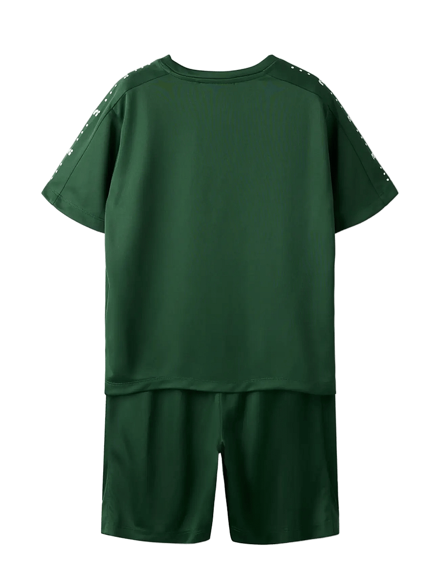name it - NKNDEMU SS NREG SHORTS SET - komplektid lühikeste varrukatega t-särgiga - greener pastures - 1