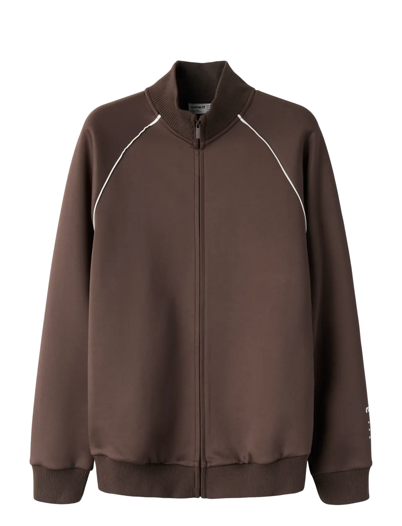 name it NKNDUNNE LS NREG SWE CARD UNB - Overdele - CHOCOLATE MARTINI / brown