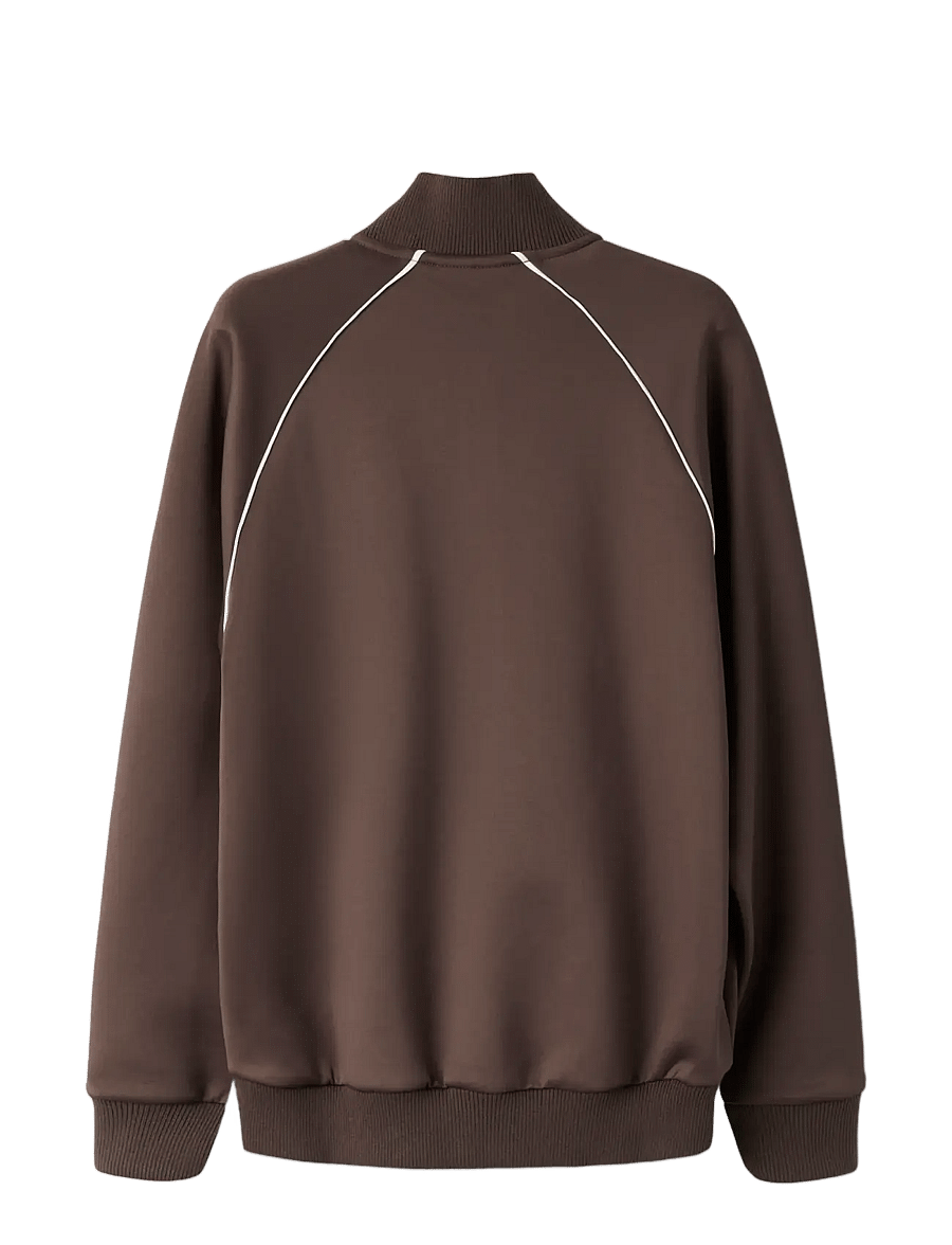name it - NKNDUNNE LS NREG SWE CARD UNB - sweatshirts - chocolate martini - 1