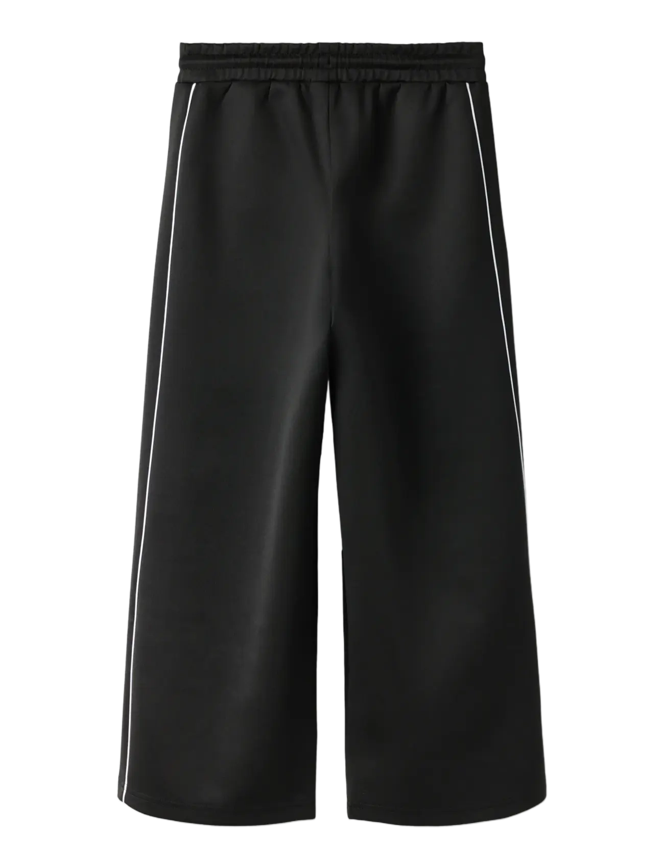 name it - NKNDUNNE WIDE SWE PANT UNB - mjukisbyxor - black - 1