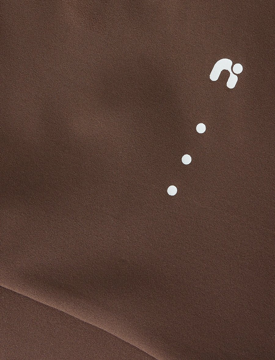 name it - NKFDIANA SL CROPPED SLIM TOP - sportoberteile - chocolate martini - 4