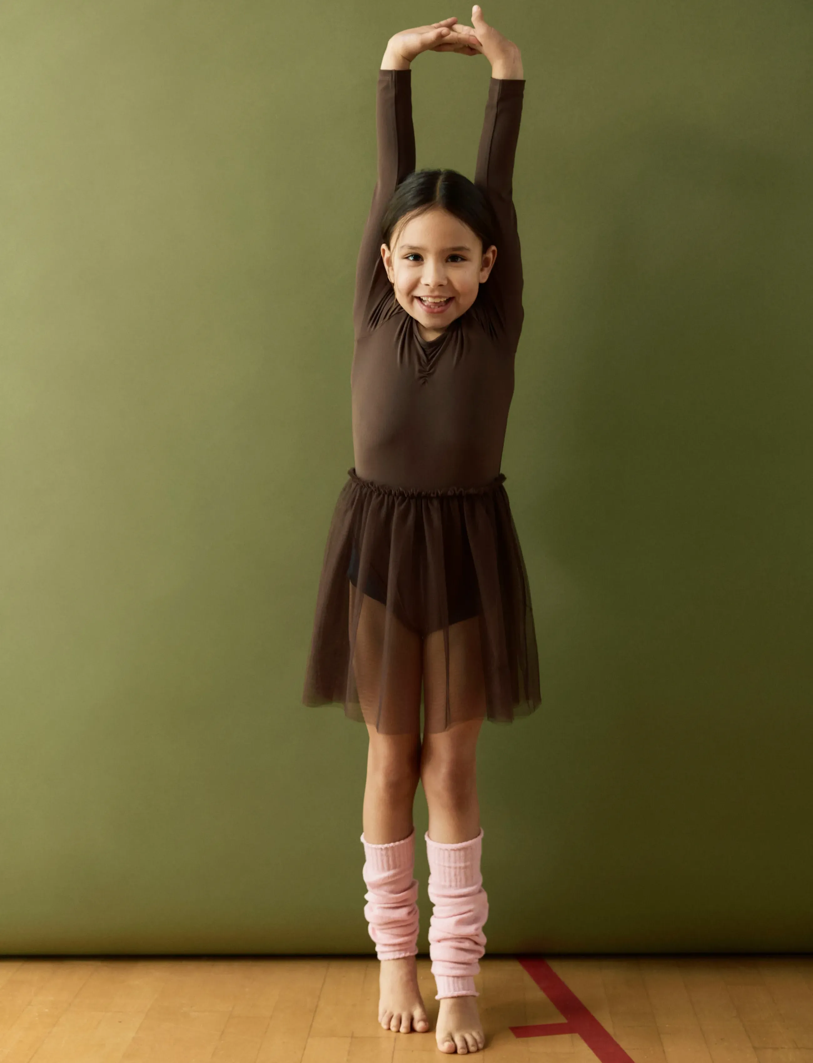 name it - NMFDAISY LS SLIM DRESS - festkjoler - chocolate martini - 2