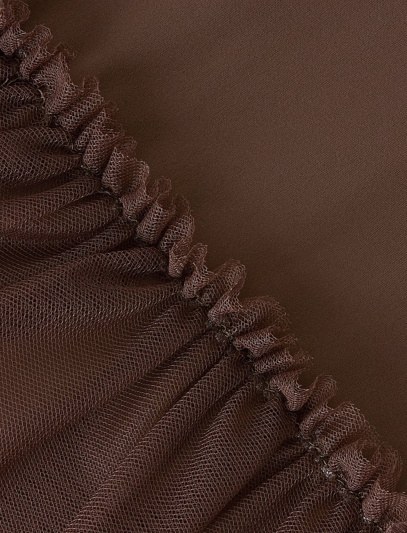 name it - NMFDAISY LS SLIM DRESS - partykleider - chocolate martini - 4