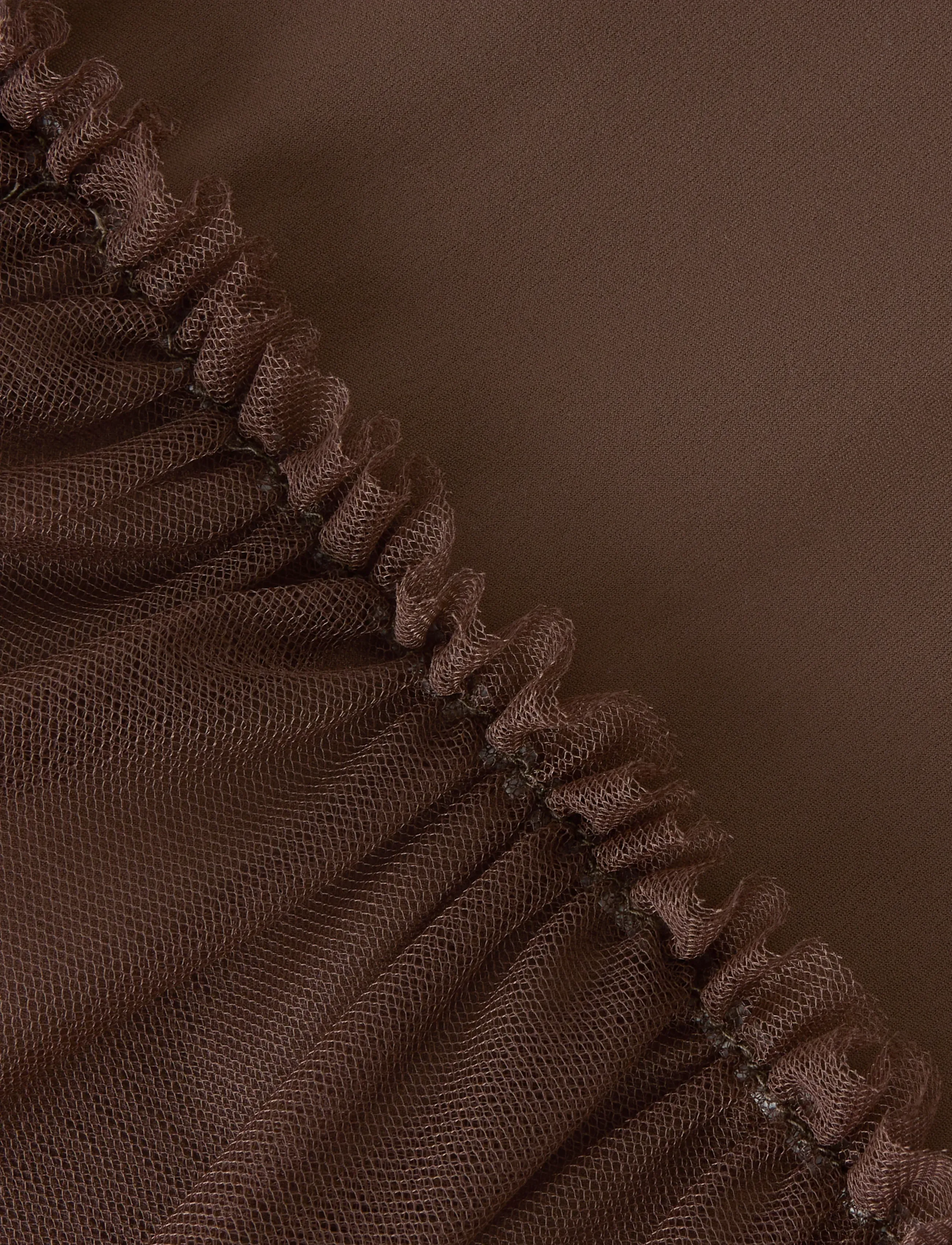 name it - NMFDAISY LS SLIM DRESS - festkjoler - chocolate martini - 4