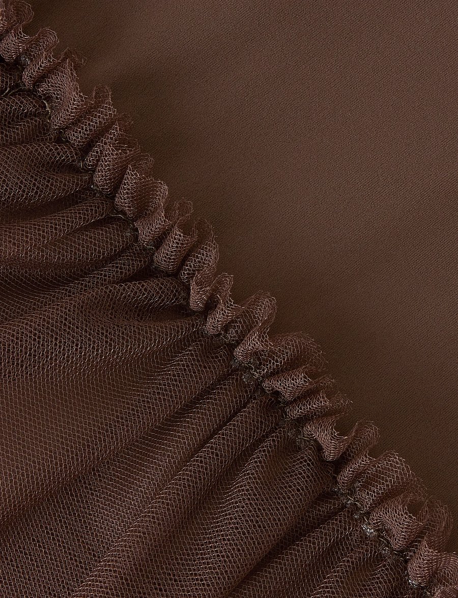 name it - NMFDAISY LS SLIM DRESS - partykleider - chocolate martini - 4
