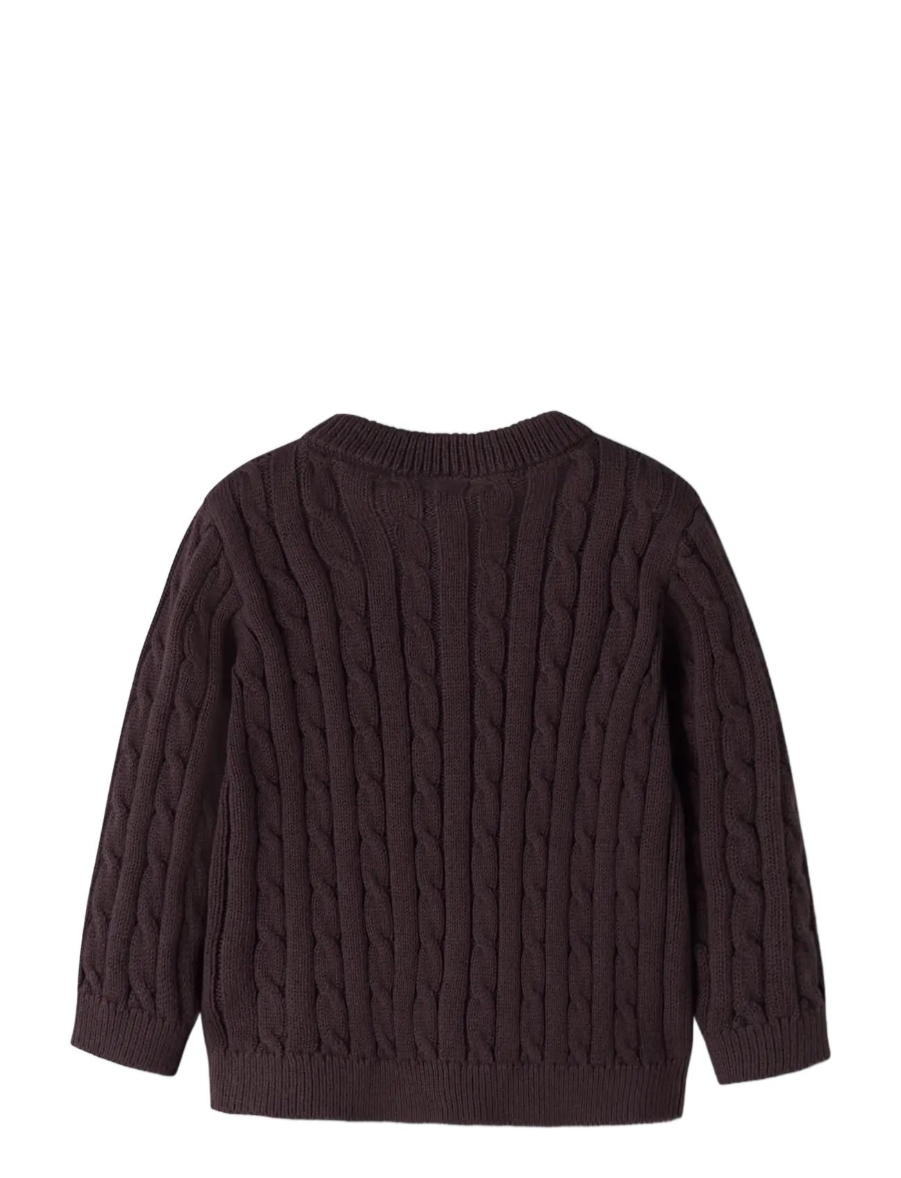 name it - NMMRAFFAT LS KNIT CARD - cardigans - chocolate plum - 1