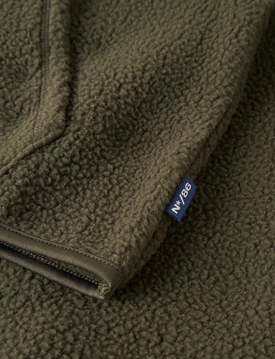 name it - NKMRISA LS RLX TEDDY WH - kapuutsiga pusad - olive night - 3