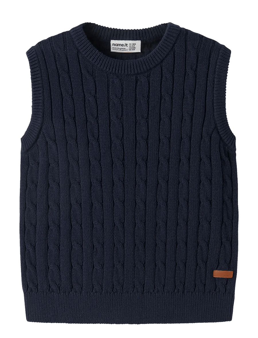 name it - NMMRAFFAT KNIT SLIPOVER - navy blazer - 0