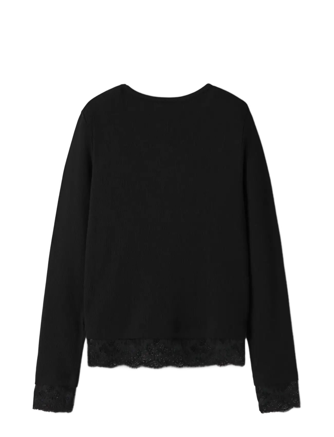name it - NKFROSIMA LS SLIM TOP - long-sleeved t-shirts - black - 1