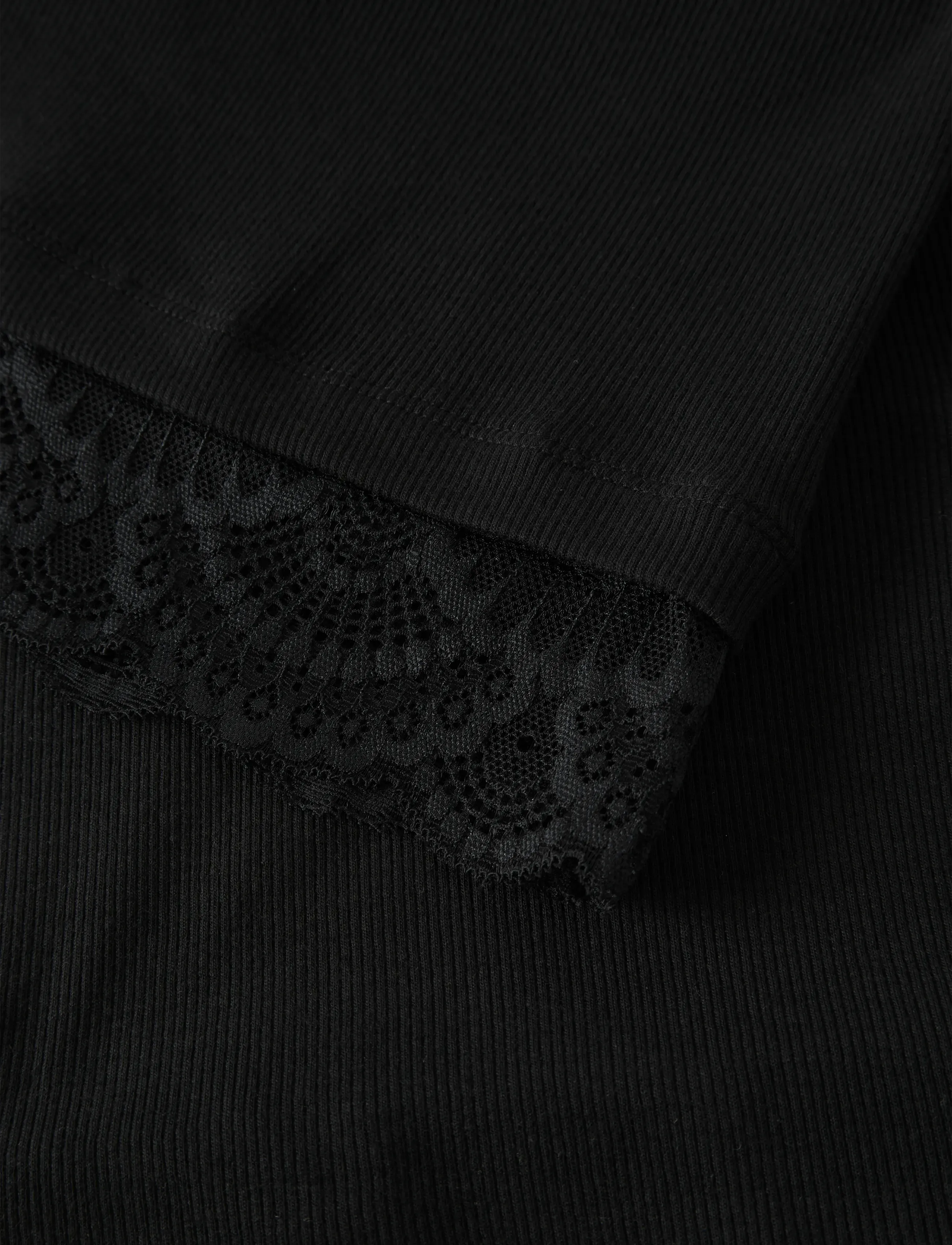 name it - NKFROSIMA LS SLIM TOP - long-sleeved t-shirts - black - 3