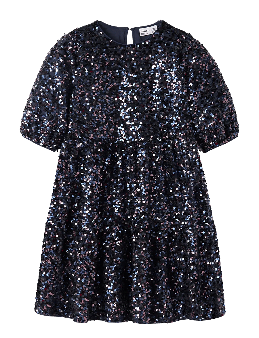 name it - NKFRINOA 3/4 SL DRESS - festkjoler - evening blue - 0