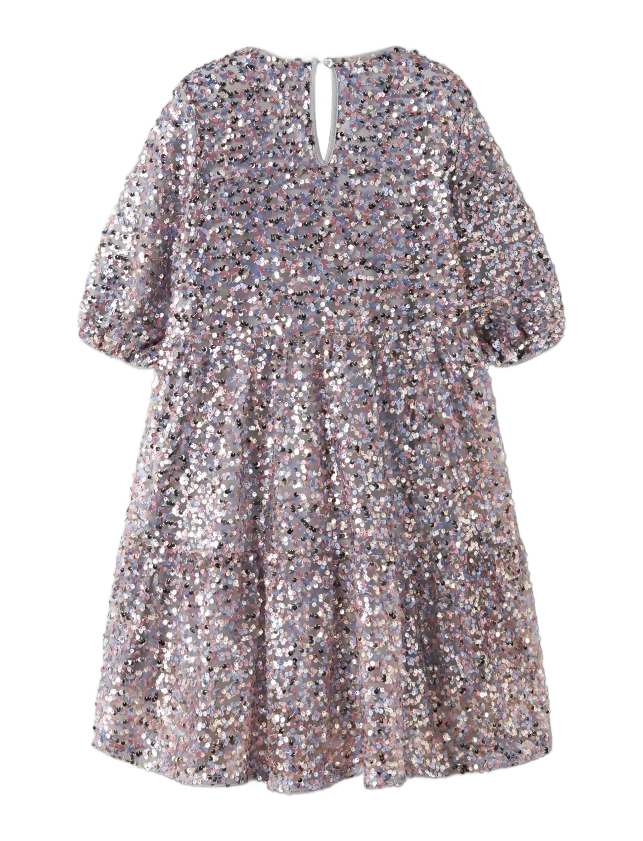 name it - NKFRINOA 3/4 SL DRESS - festklänningar - silver - 1