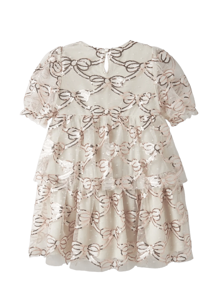 name it - NMFRILA TULLE SS DRESS - birch - 1