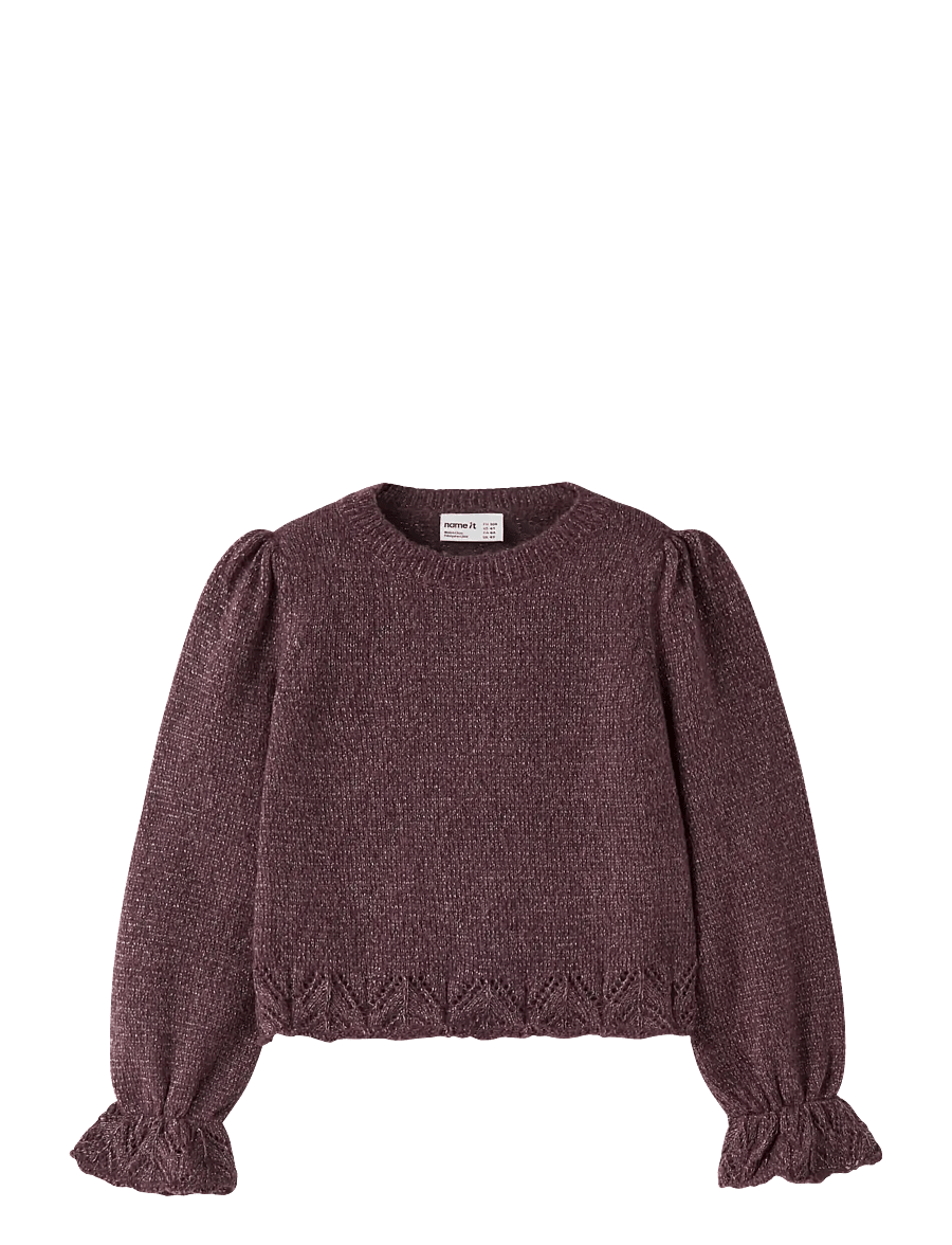 name it - NMFRUEL LS KNIT - trøjer - catawba grape - 0