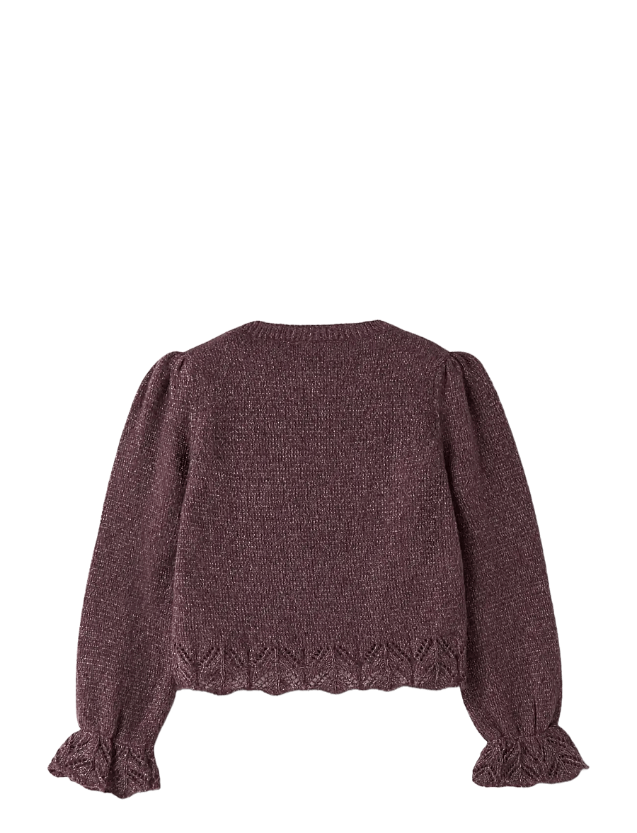 name it - NMFRUEL LS KNIT - trøjer - catawba grape - 1