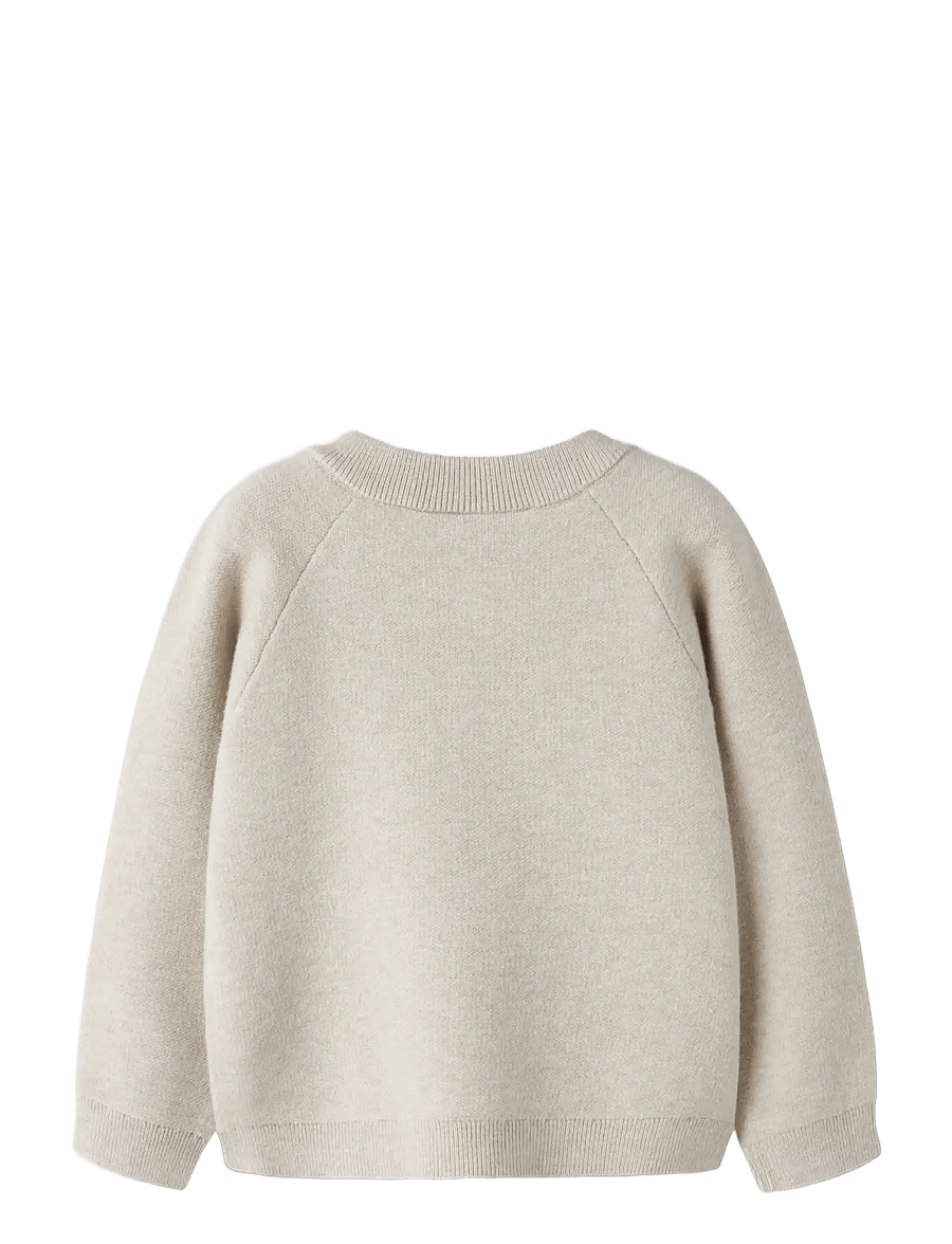 name it - NMFRAIN LS LOOSE KNIT CARD - einkaufen nach alter von - peyote melange - 1