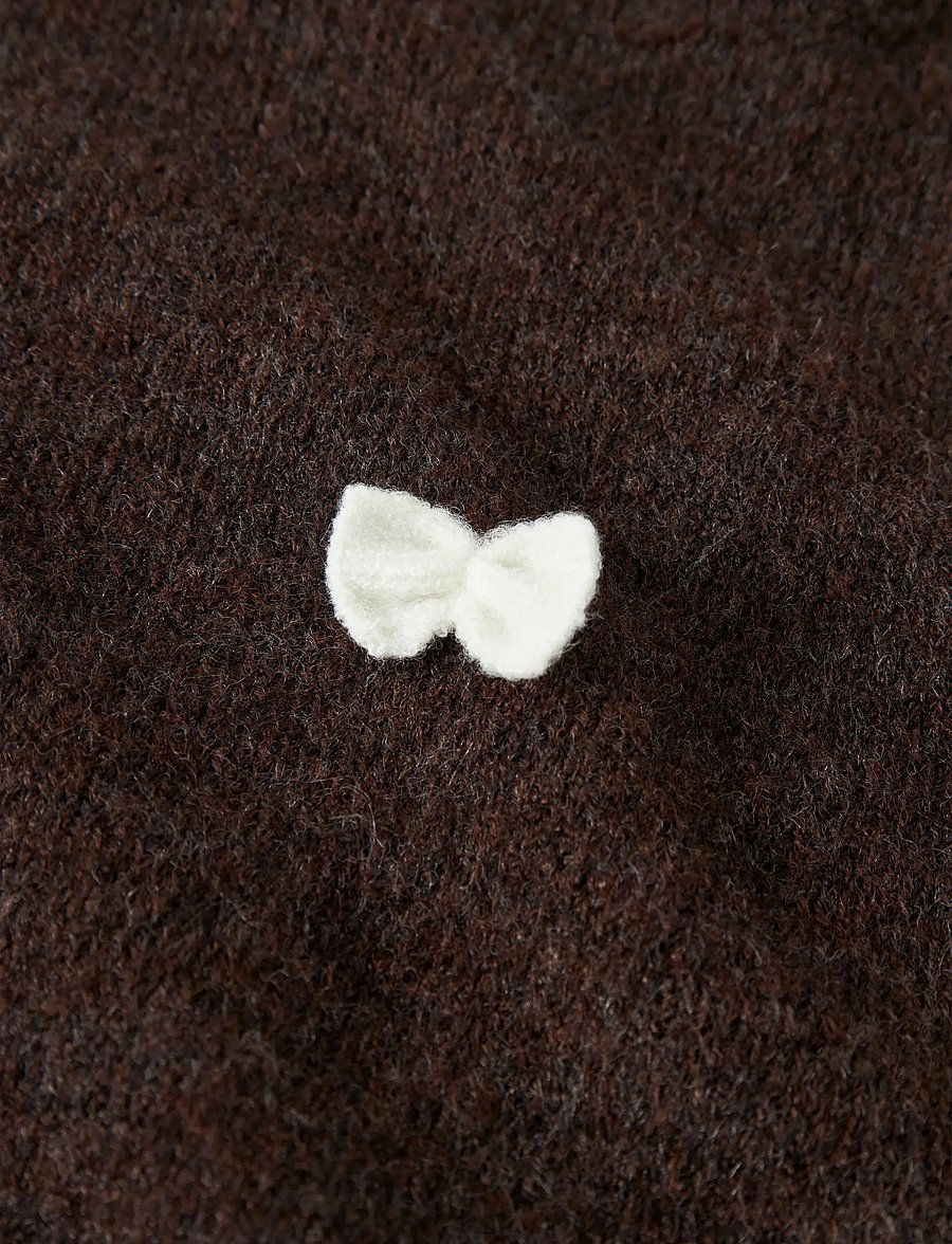 name it - NMFRAVI LS KNIT - trøjer - chocolate plum - 2