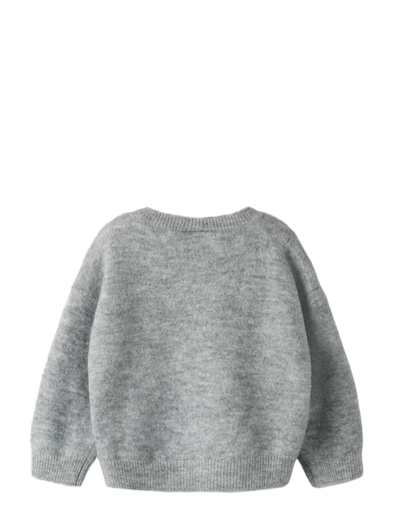 name it - NMFRAVI LS KNIT - grey melange - 1
