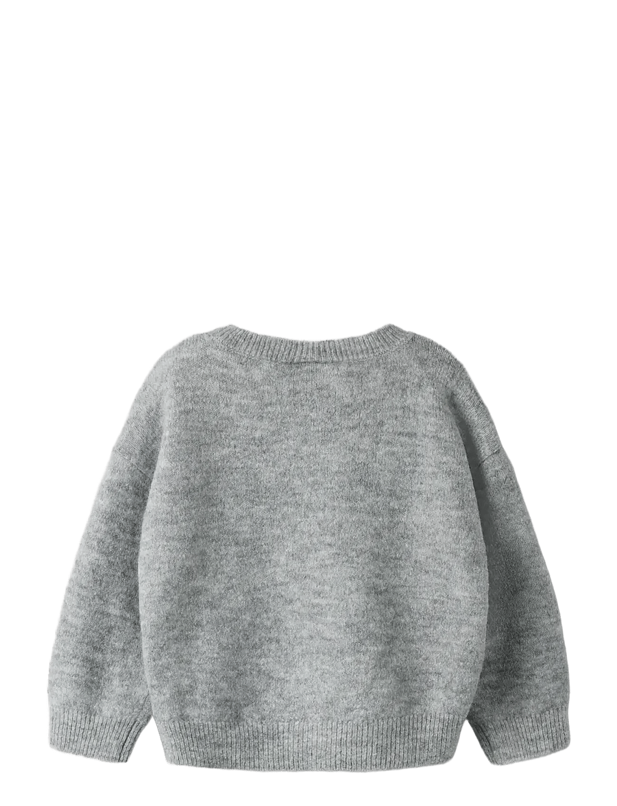 name it - NMFRAVI LS KNIT - pullover - grey melange - 1