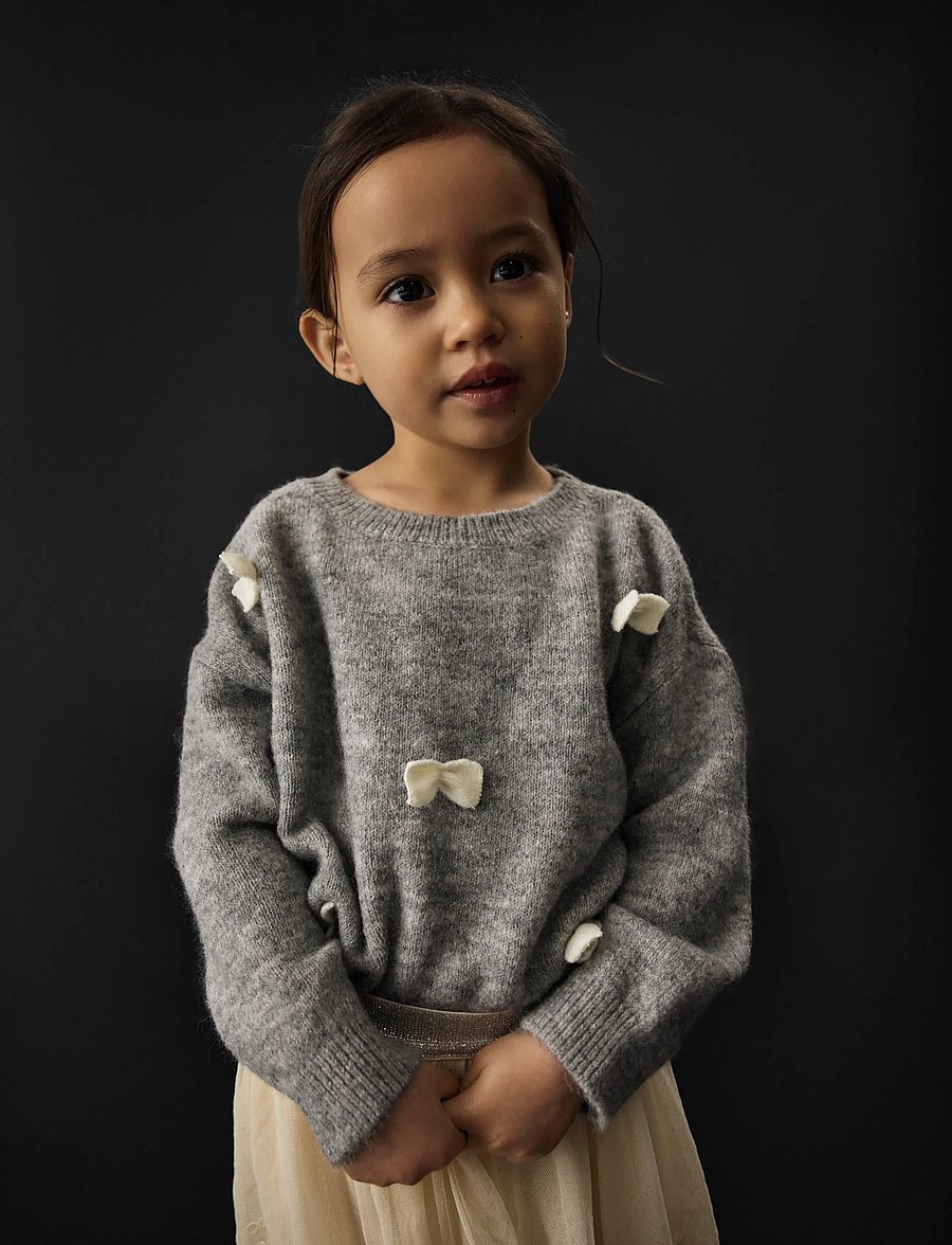 name it - NMFRAVI LS KNIT - pullover - grey melange - 3