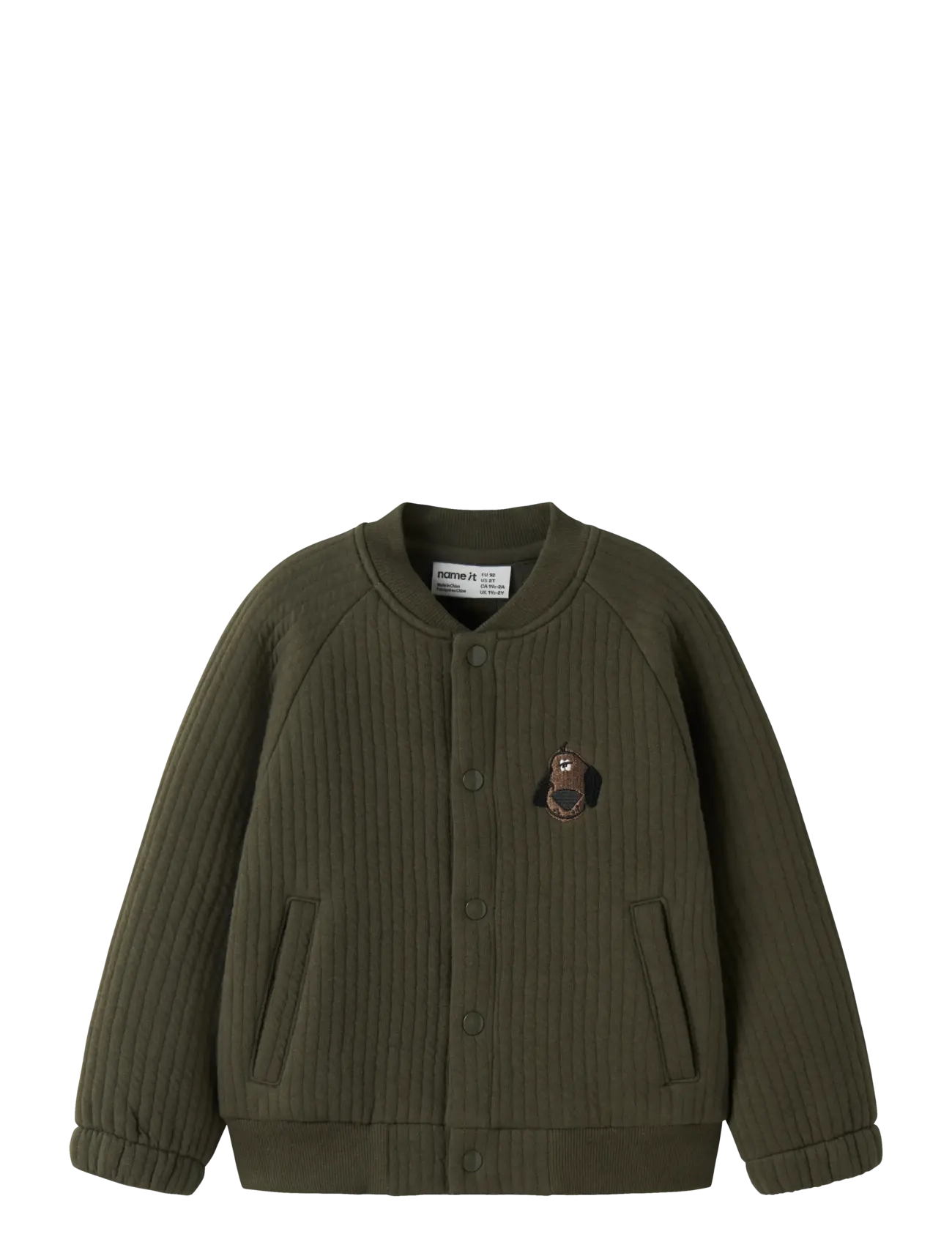 name it NMMREKO LS NREG CARD - Jakkar - OLIVE NIGHT / khaki/green