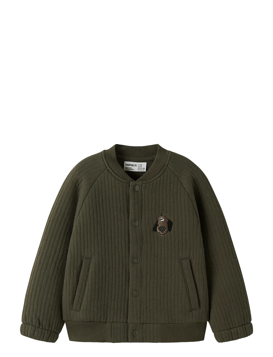 name it - NMMREKO LS NREG CARD - quiltede jakker - olive night - 0