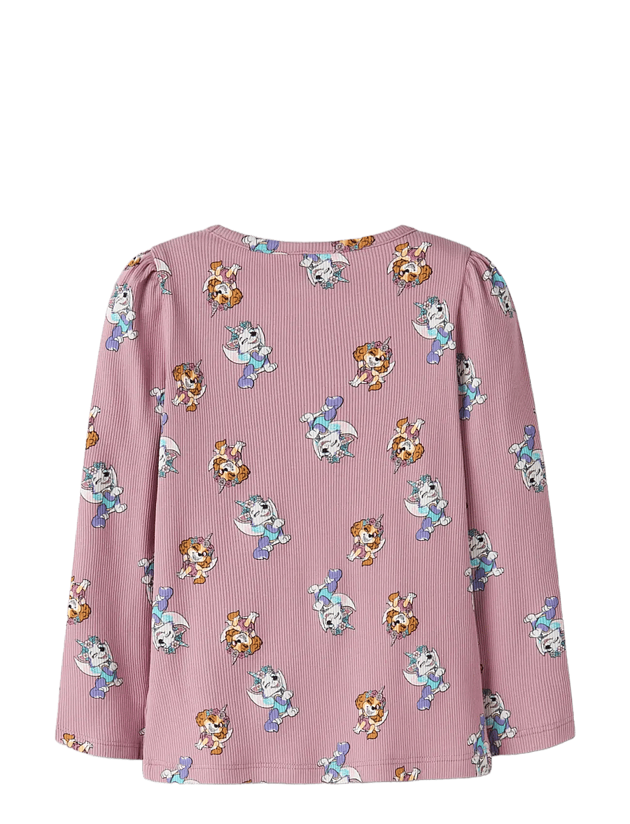name it - NMFJEMINA PAW LS TOP CPLG - lilas - 1