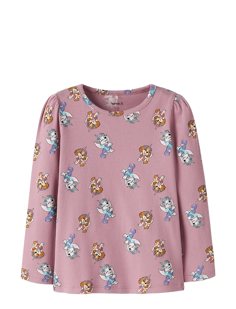name it - NMFJEMINA PAW LS TOP CPLG - lilas - 2