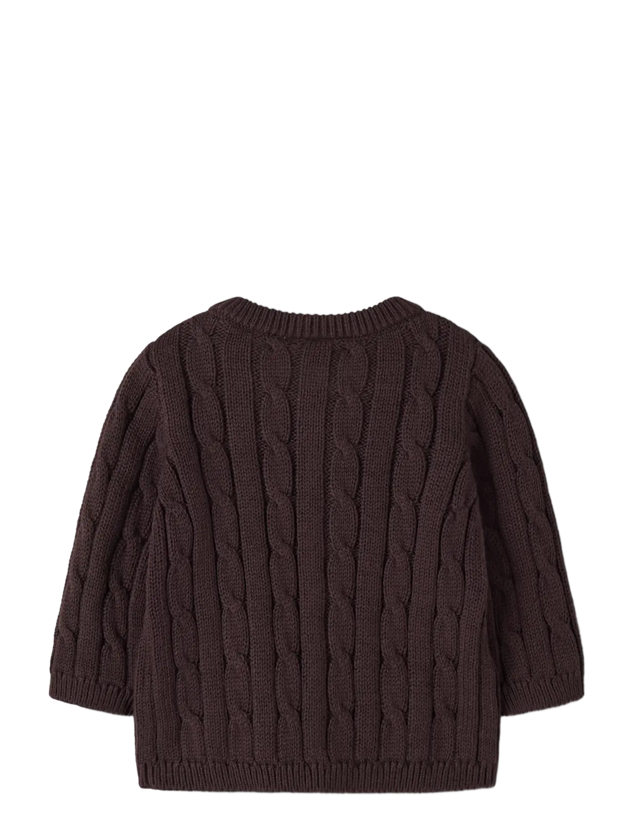 name it - NBMRAFFAT LS KNIT CARD - cardigans - chocolate plum - 1