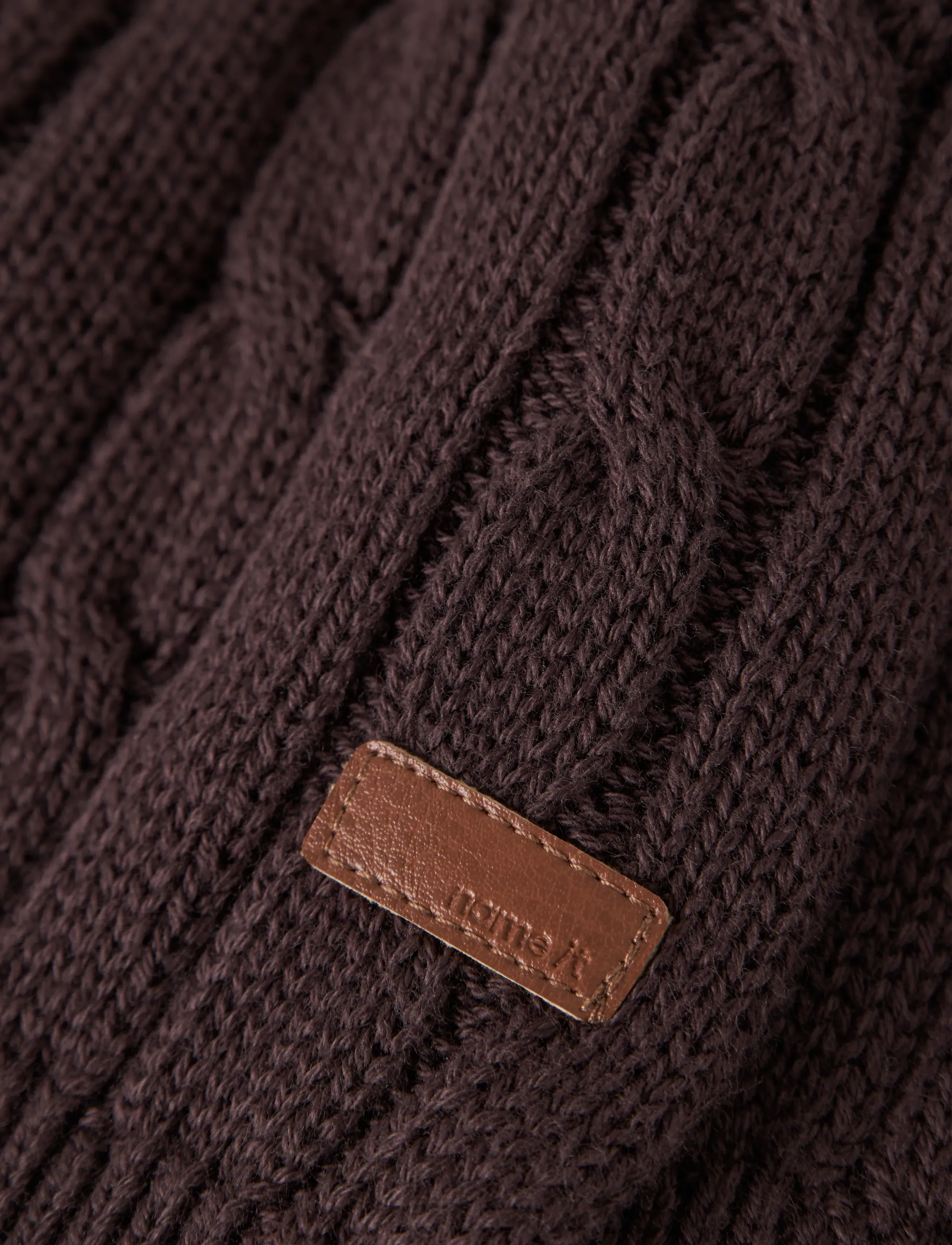 name it - NBMRAFFAT LS KNIT CARD - cardigans - chocolate plum - 2