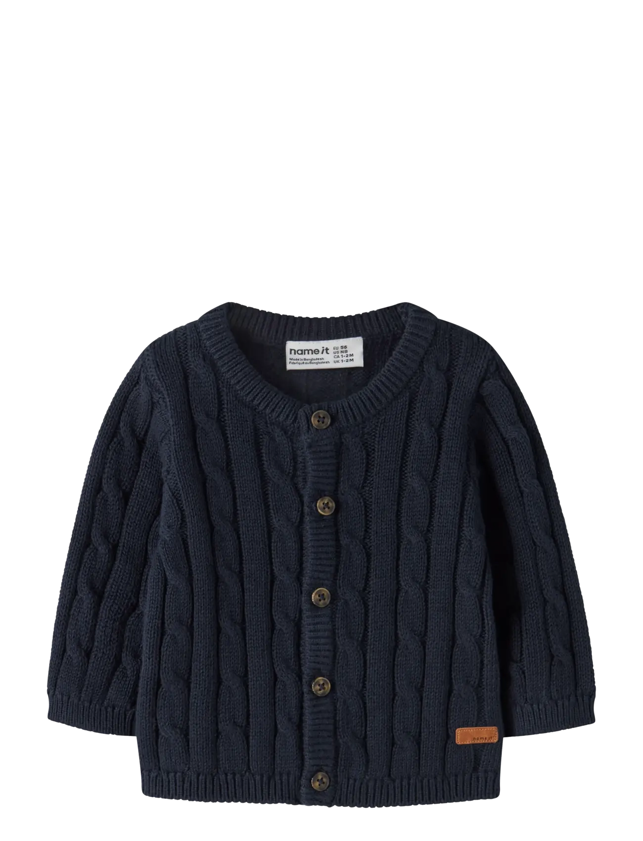 name it NBMRAFFAT LS KNIT CARD - Strickmode - NAVY BLAZER / navy