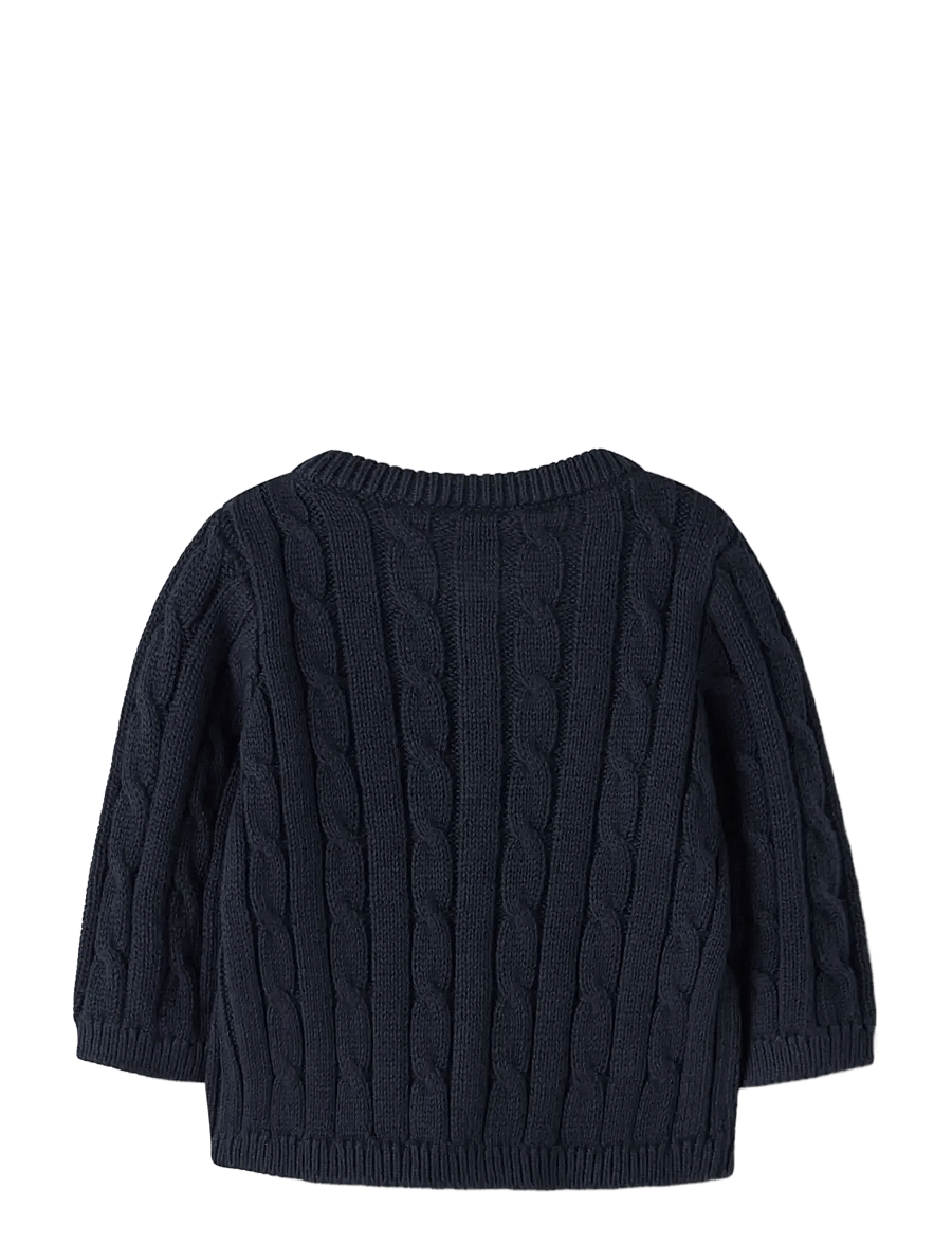 name it - NBMRAFFAT LS KNIT CARD - cardigans - navy blazer - 1