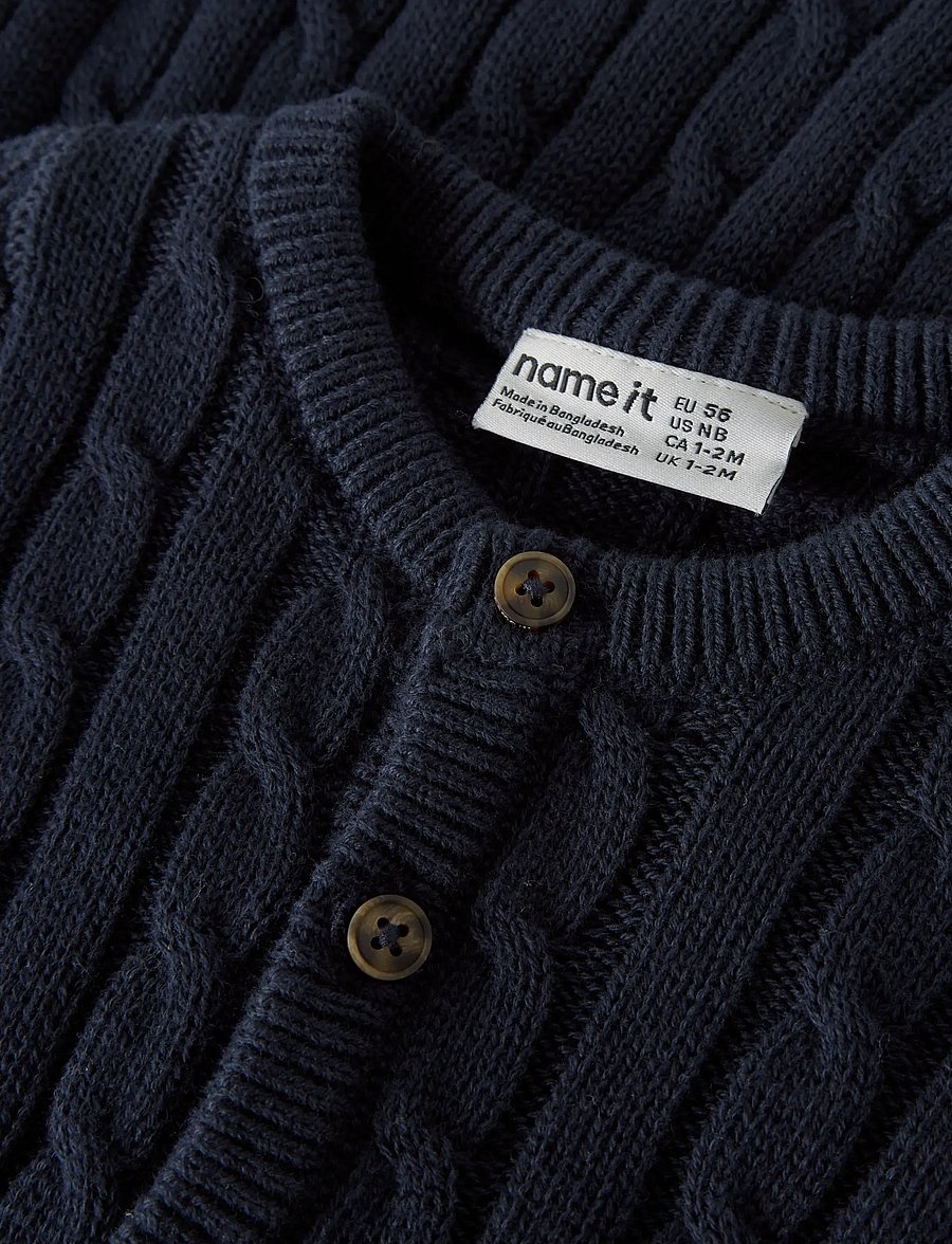 name it - NBMRAFFAT LS KNIT CARD - cardigans - navy blazer - 2