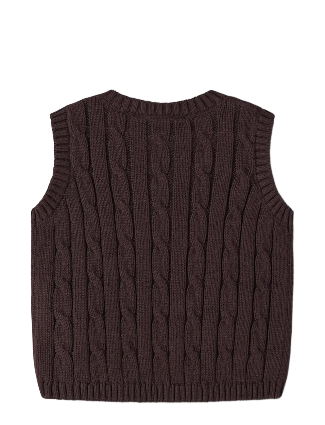 name it - NBMRAFFAT KNIT SLIPOVER - vests - chocolate plum - 1